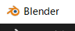 ウィンドウ名の大文字のBlenderの画像