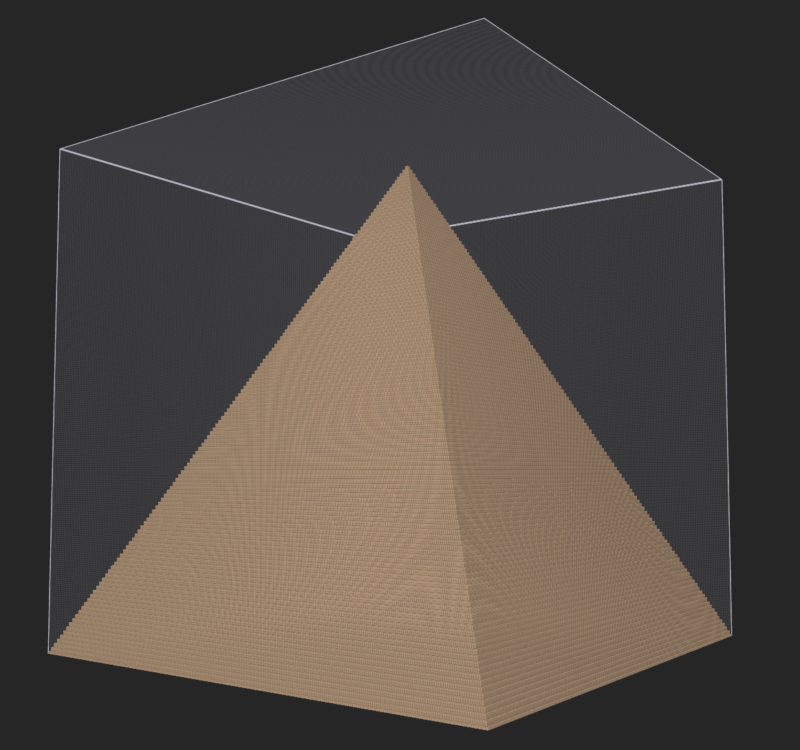 形状でピラミッドを選択した画像
